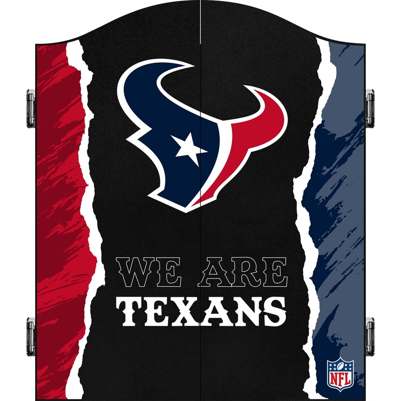 NFL – Dartboard Cabinet – Official Licensed – Houston Texans
