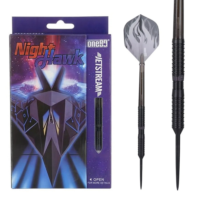 One80 Jetstream Nighthawk 90% Tungsten Steel Tip Darts 20 GRAM