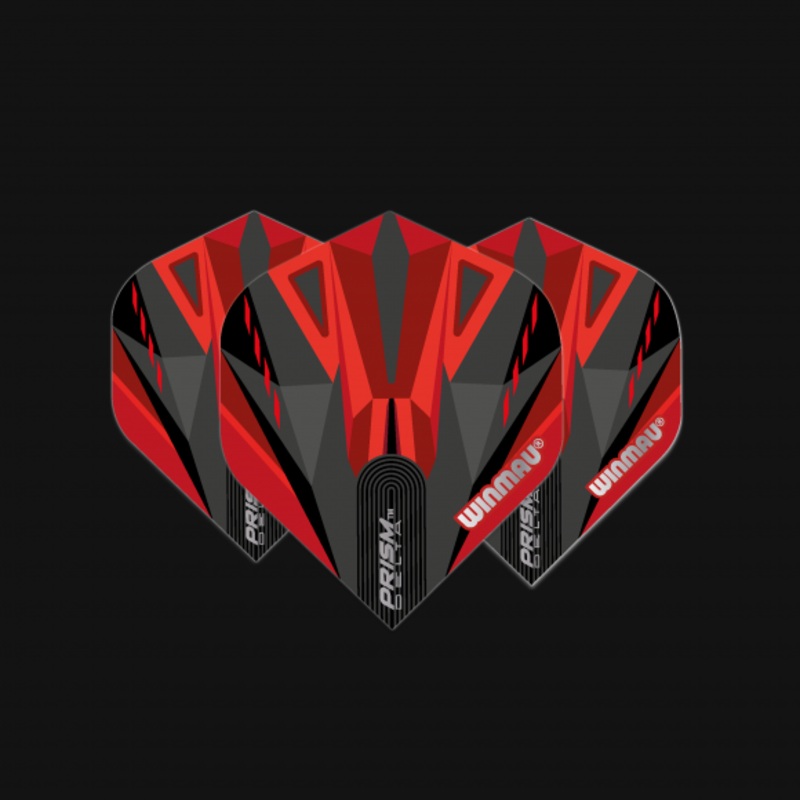 Prism Delta Black & Red Extra Thick Standard 100 Micron Poly metronic extra thick