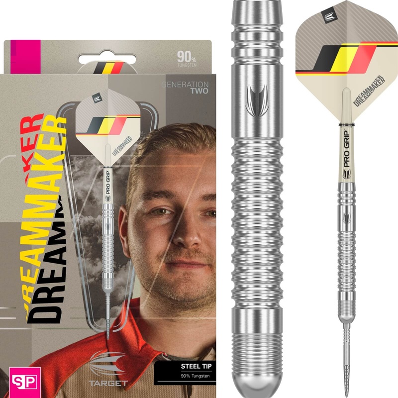 Target – Dimitri Van Den Bergh Gen 2 Darts – Swiss Point – Steel Tip – 90% Tungsten – 21g 23g 25g 21 grams