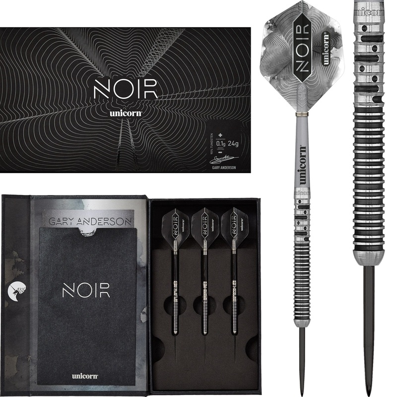 Unicorn Gary Anderson Darts – World Champion Steel Tip – Phase 5 – Noir 21g
