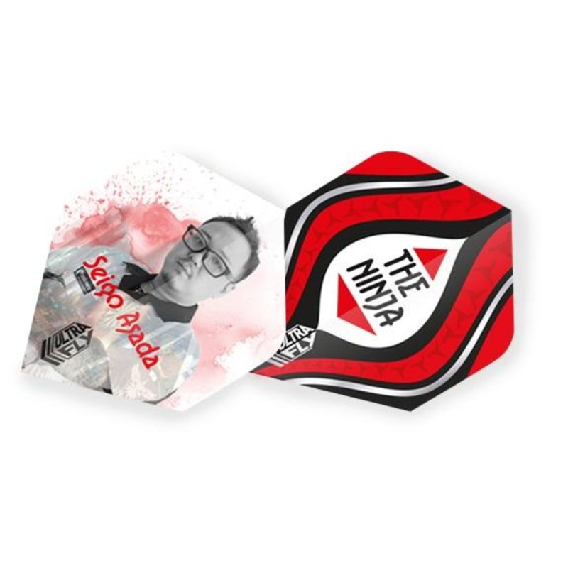 Unicorn Seigo Asada Standard Shape Ultrafly Authentic World Champion Dart Flights red/white