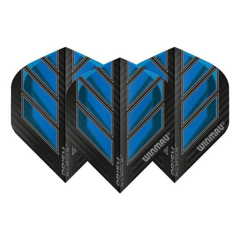 Winmau Prism Alpha Extra Thick Standard Black & Blue Flights