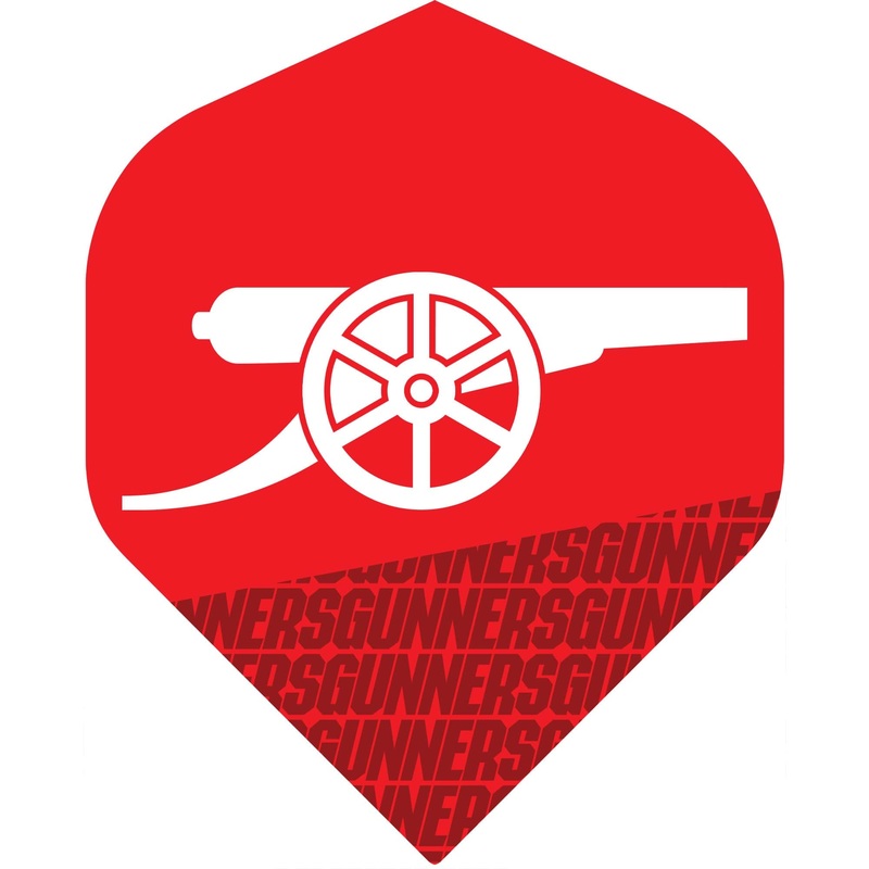 Arsenal FC Dart Flights – Official Licensed – No2 – Std – The Gunners – F3 – Red – Gunners