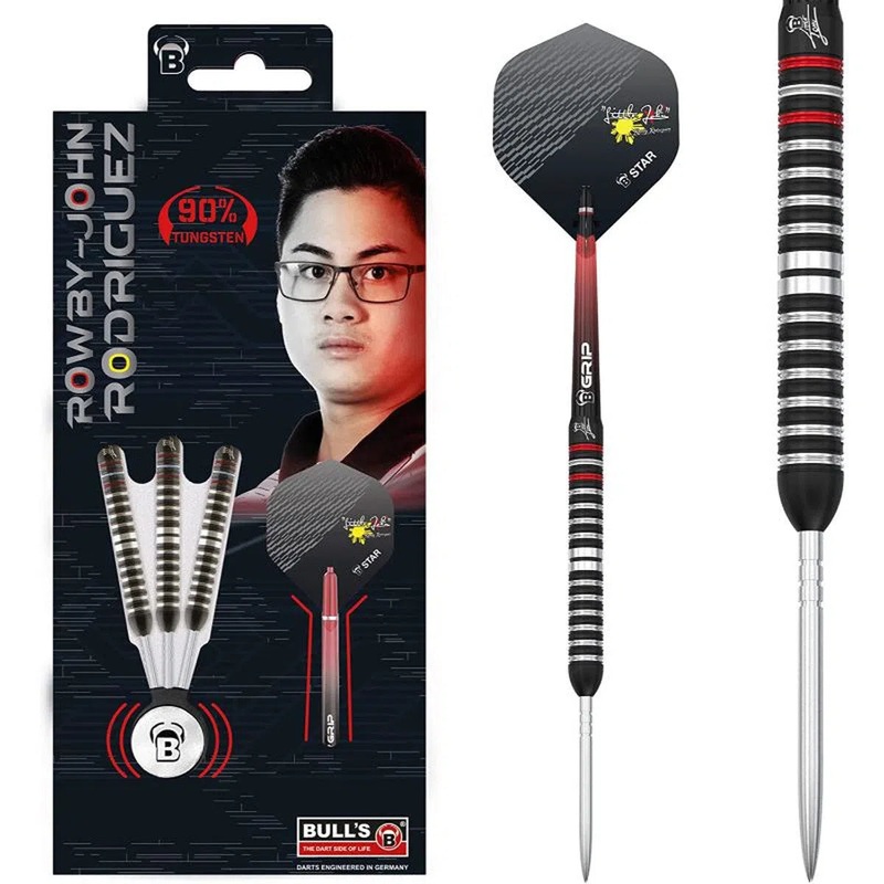 Bull’s DE Rowby-John Rodiguez 90% Tungsten Steel Tip Darts 23 GRAM