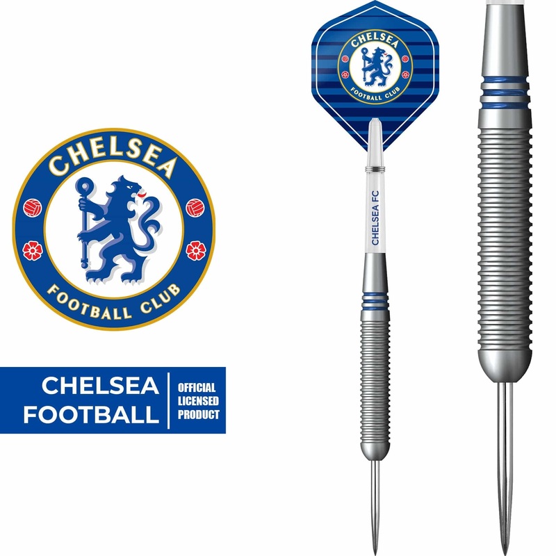 Chelsea Football Darts – Steel Tip Brass – Official Licensed – Chelsea FC – 22g 22g