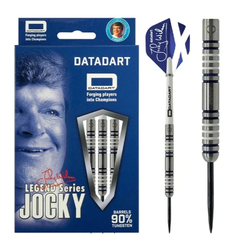DataDart Jocky Wilson Ghost 90% Tungsten Steel Tip Darts 22 GRAM