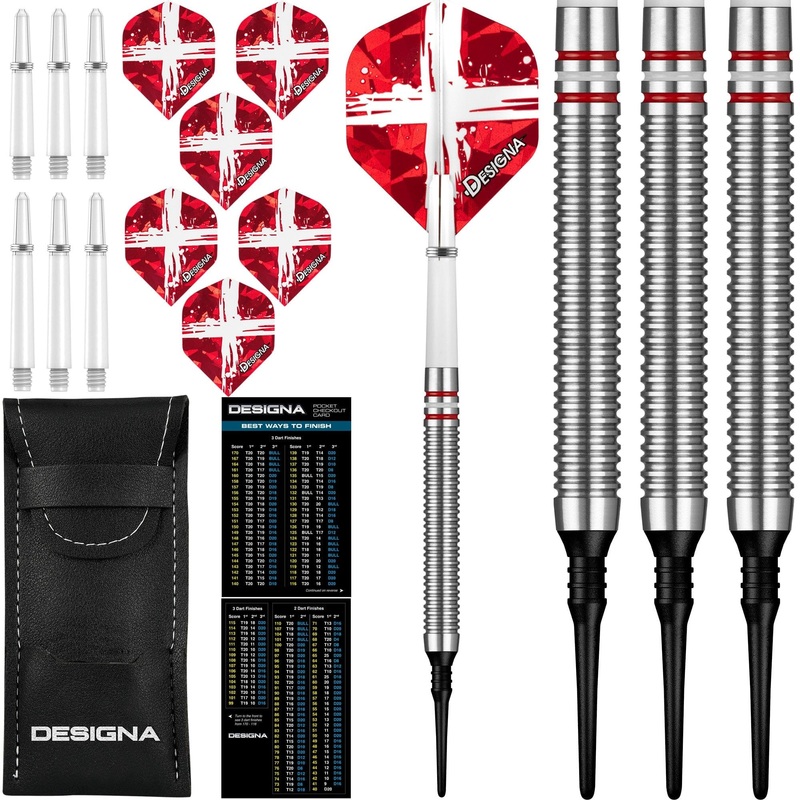 *Designa Patriot-X Darts – Soft Tip – Denmark 20g