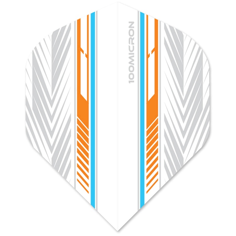 Designa Racing Flights – Standard No2 – 100 Micron – Blue & Orange