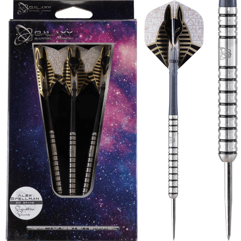 *Galaxy Alex Spellman Darts – Steel Tip – Black Ring 22g