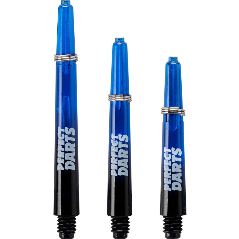 *Perfect Darts – Two Tone Shafts – Polycarbonate – Black & Blue – 3 Sets Pack Short