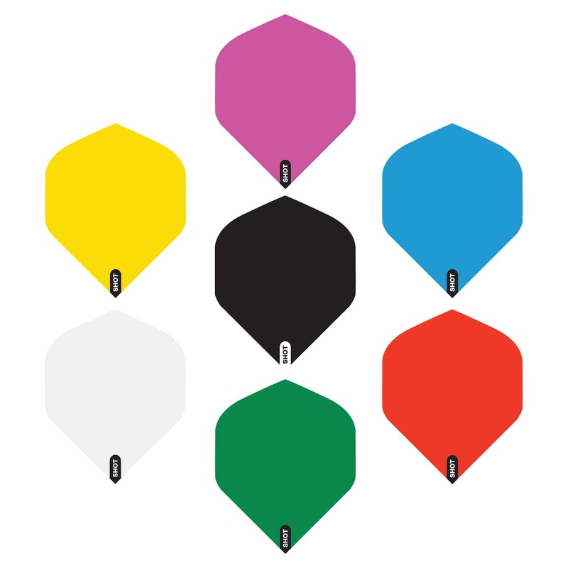 Shot Dart Flights – 100 Micron – Standard No2 Blue