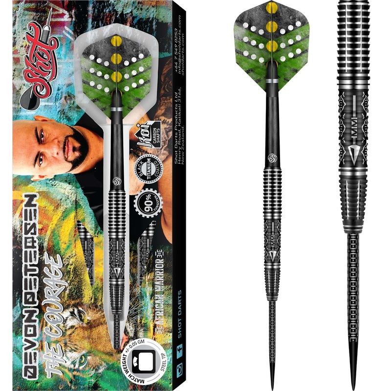 *Shot Devon Petersen Darts – Steel Tip – Courage 23g