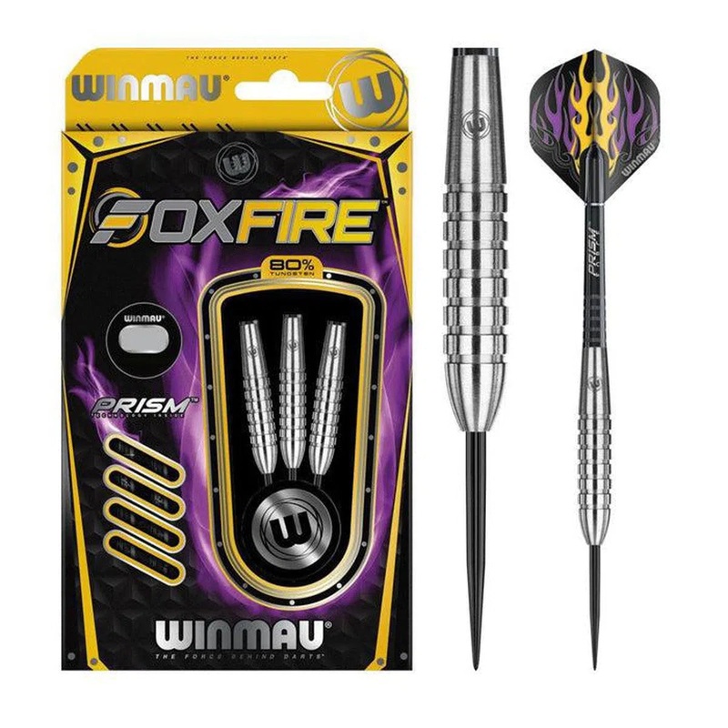 Winmau Foxfire Type B 80% Tungsten Steel Tip Darts 22 GRAM