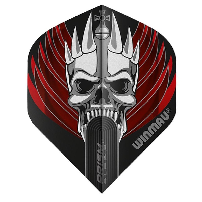 Winmau Prism Alpha Translucent Skull Dart Flights Standard Skull