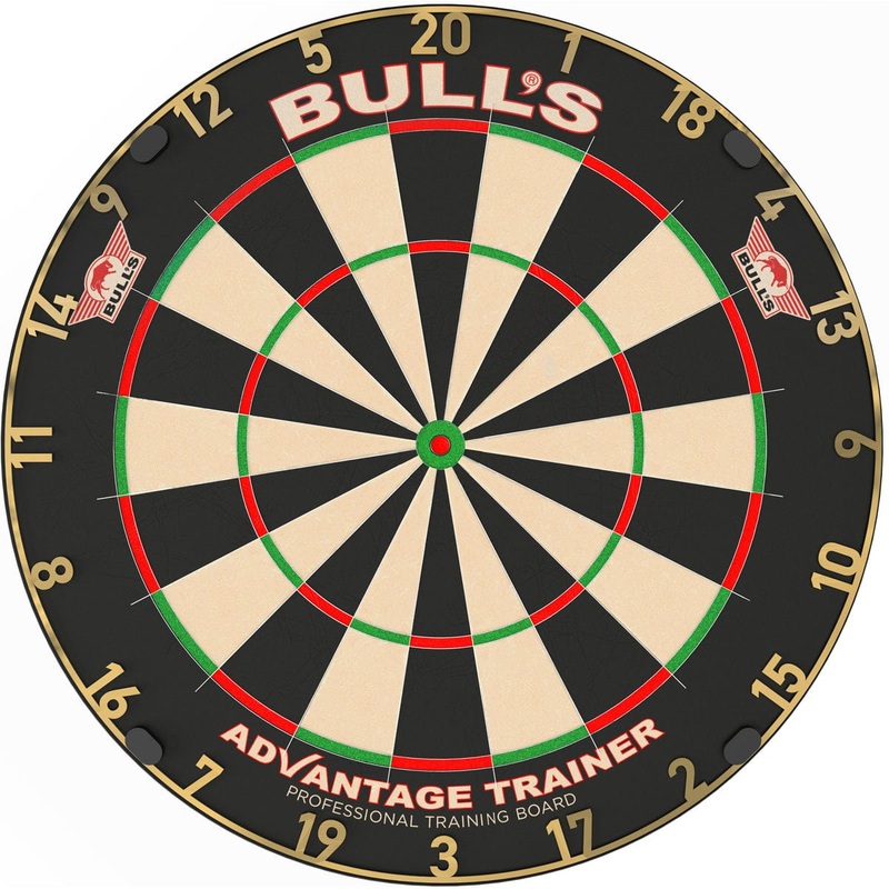 Bulls Advantage Trainer Dartboard – Thinner Doubles & Trebles – Gold