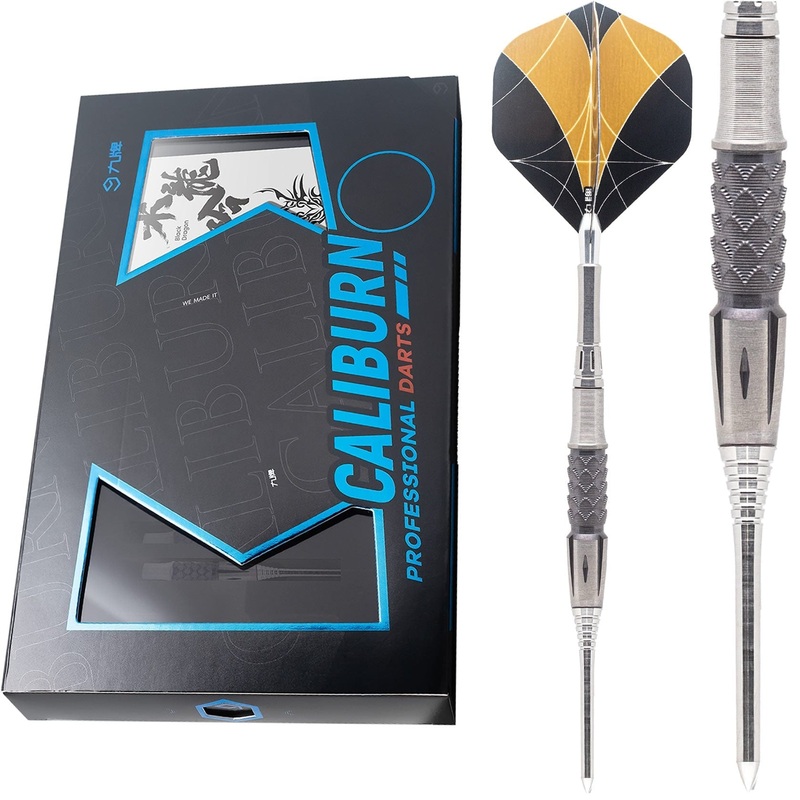Caliburn Black Dragon Darts – Steel Tip – 97.5% – Black 19g