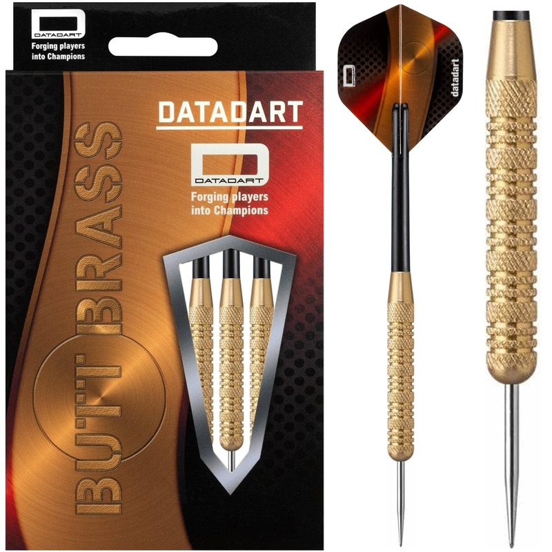 Datadart Butt Brass Darts – Steel Tip Brass – Knurled – 20g 20g
