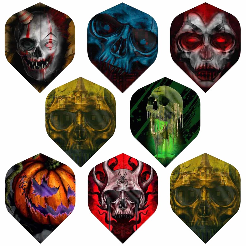Designa Horror Show Collection Dart Flights – 8 Set Full Pack