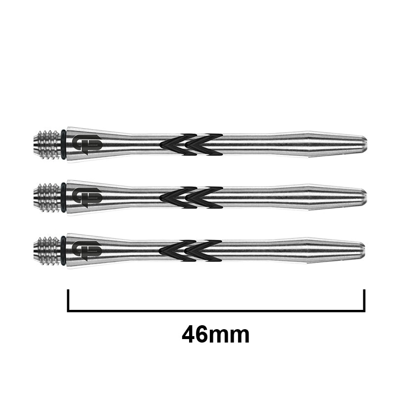 Gerwyn Price Iceman V-Groove Aluminium Shafts Short Black