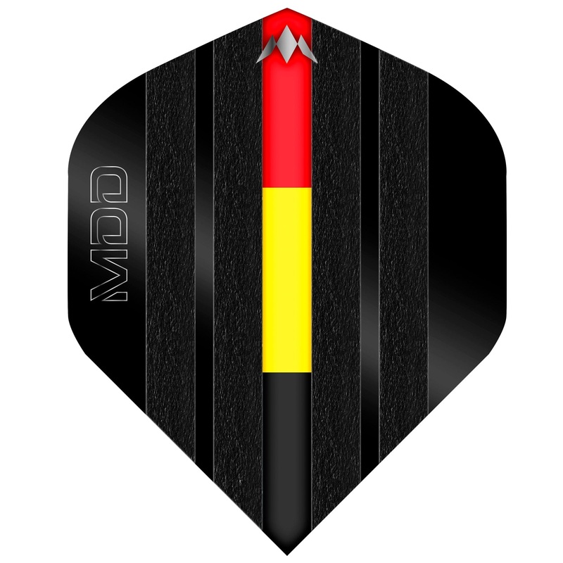 Mission Solo Dart Flights – 100 Micron – Standard No2 – Mike De Decker – Black