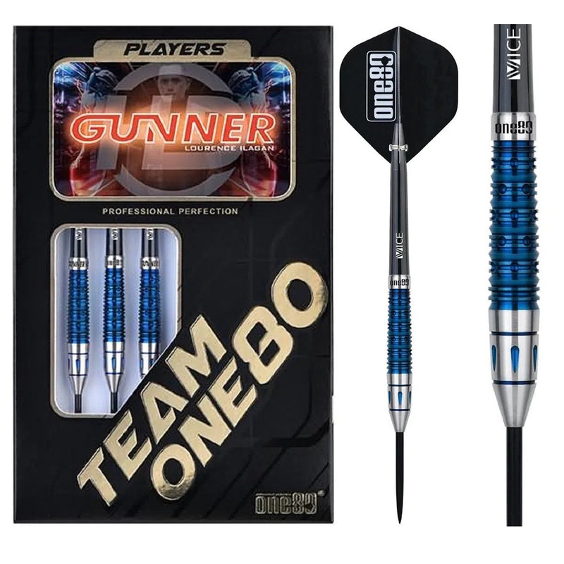 One80 Lourence Ilagan Gunner HD 80% Tungsten Steel Tip Darts 22 GRAM