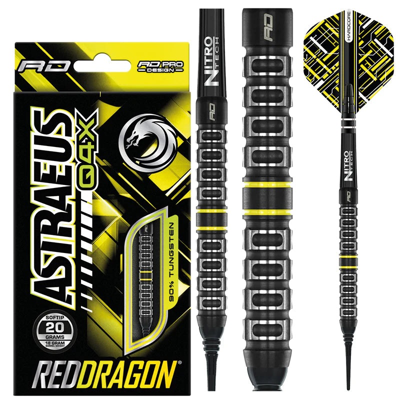 Red Dragon ASTRAEUS 18 gram barrel/20 gram full Q4X PARALLEL 90% Tungsten SOFT TIP