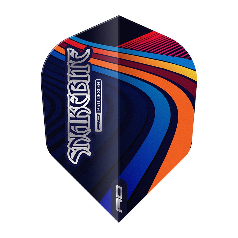 Red Dragon Hardcore Snakebite Multi Swirl Dart Flights No6 Shape