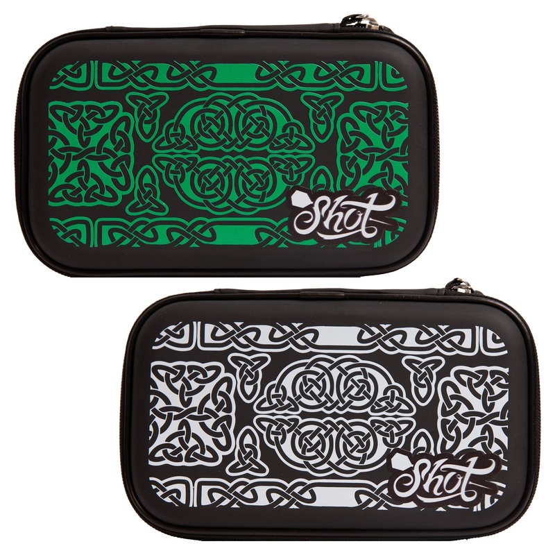 Shot EVA Darts Case – holds 2 sets of darts – Celt Green