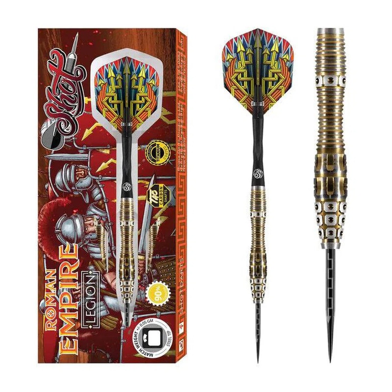 Shot Roman Empire Legion 90% Tungsten Steel Tip Darts 23 GRAM