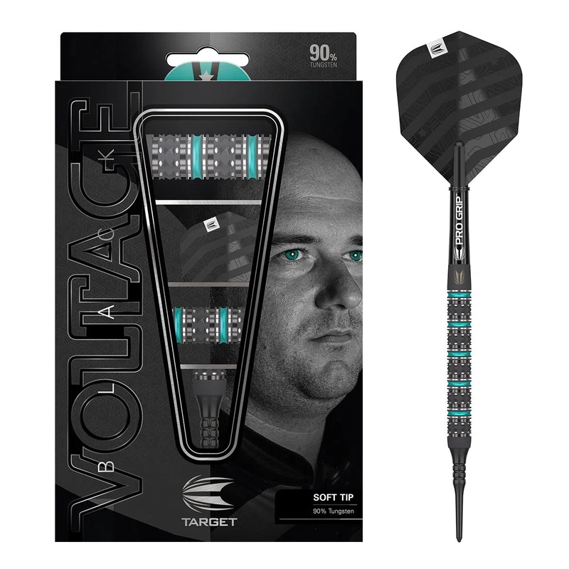 Target Darts Rob Cross Black Edition 90% Tungsten Soft Tip Darts 18 GRAM