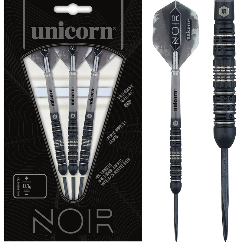 Unicorn Noir Darts – Style 4 – Steel Tip – Black – Code Design 21g