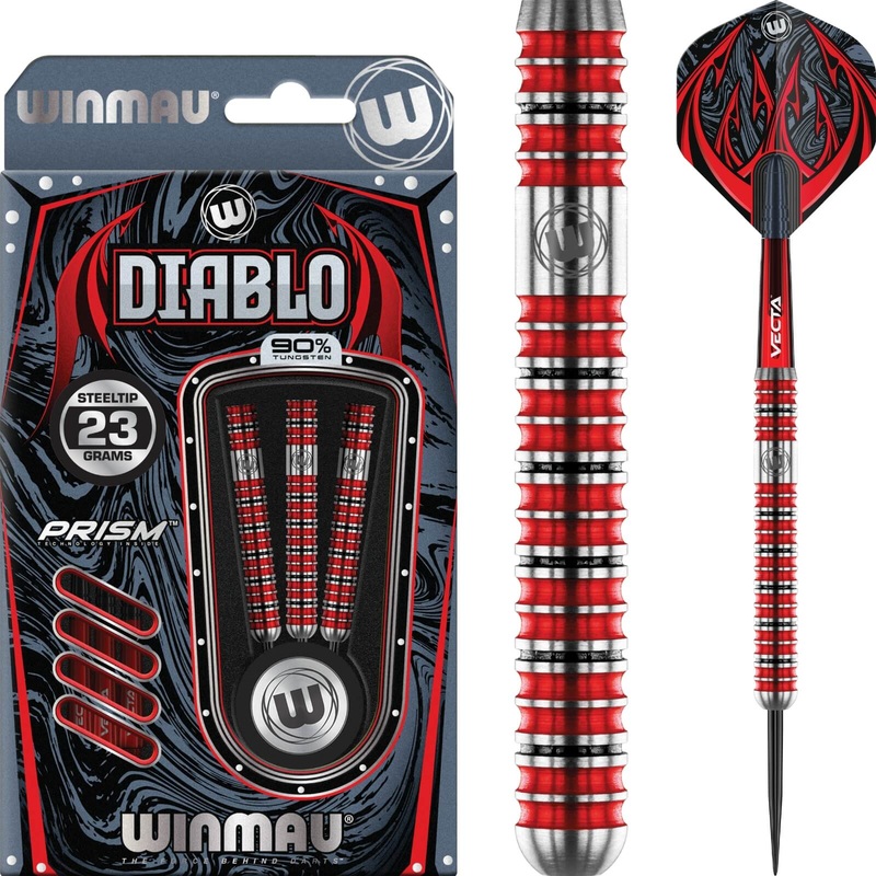 Winmau – Diablo Darts – Steel Tip – 90% Tungsten – 22g 23g 24g 25g 22 grams