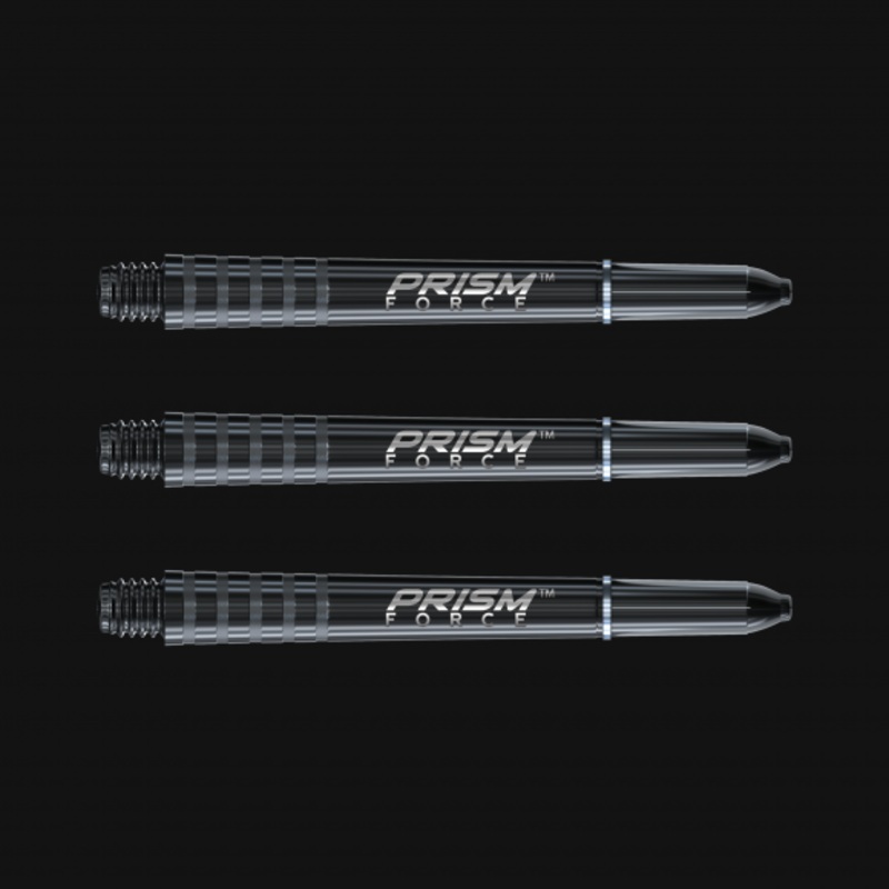 Winmau Prism Force Medium Black Polycarbonate Medium (46mm in length excluding thread) Black