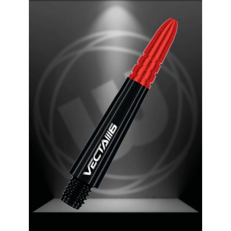 Winmau Vecta Blade 6 Black short Polycarbonate Short (34mm in length excluding thread) Black