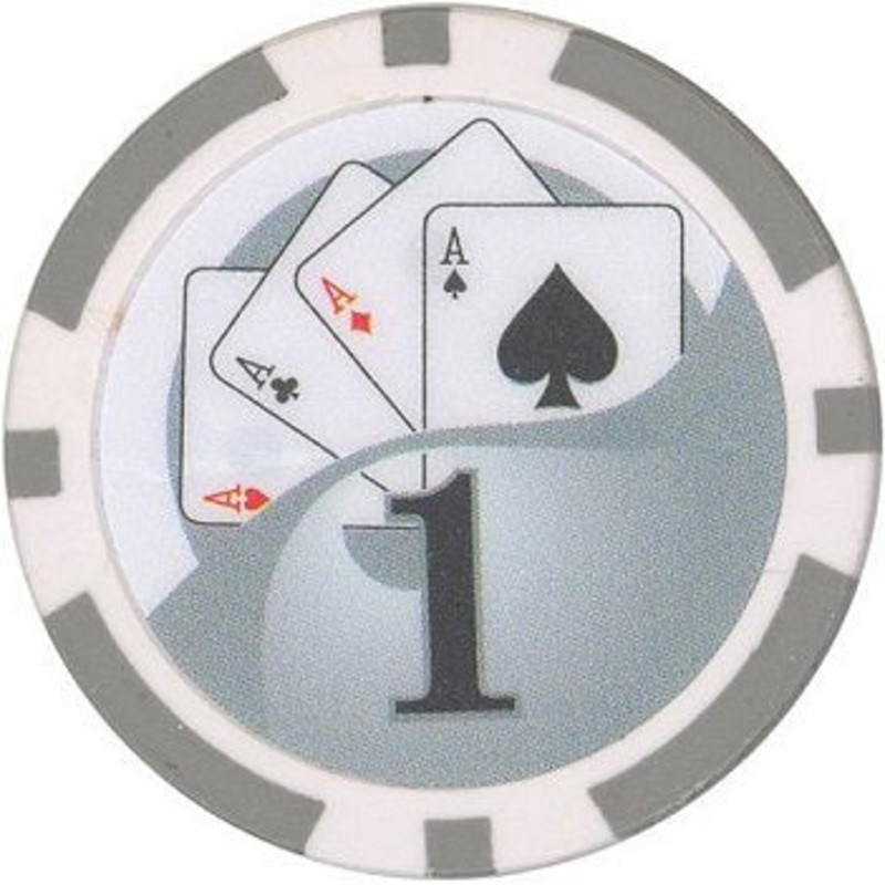 100 Yin Yang $1.00 Poker Chips