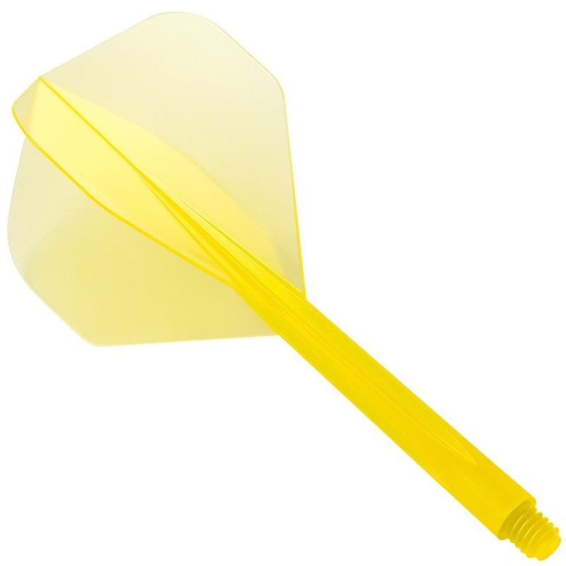 Condor Dart Flights – Zero Stress – Standard – Clear Yellow Long
