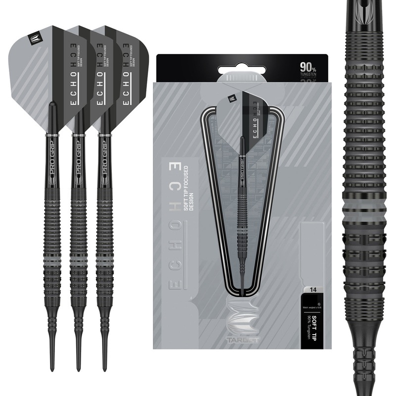 Echo 14 90% Tungsten Soft Tip Darts By Target 18 Gram