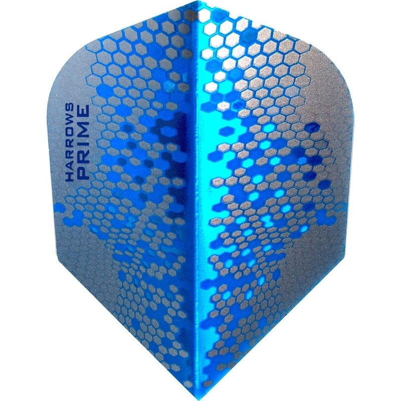 *Harrows Prime Dart Flights – No6 – Std – Hex – Blue