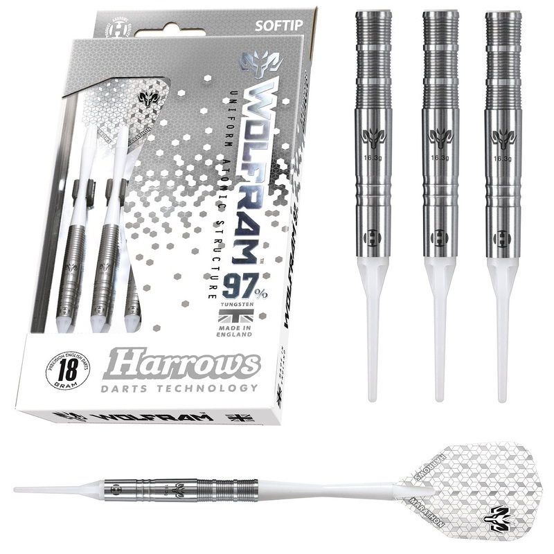 Harrows Wolfram 97% Tungsten Soft Tip Darts RAM Barrel 18 Gram