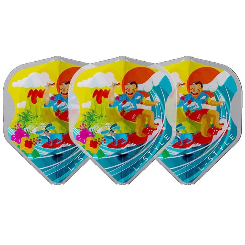 L-Style Wayne Mardle L1 EZ Type A White Darts Flights