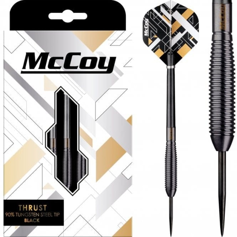 McCoy Thrust – 90% Steel Tip Tungsten – Black 23g
