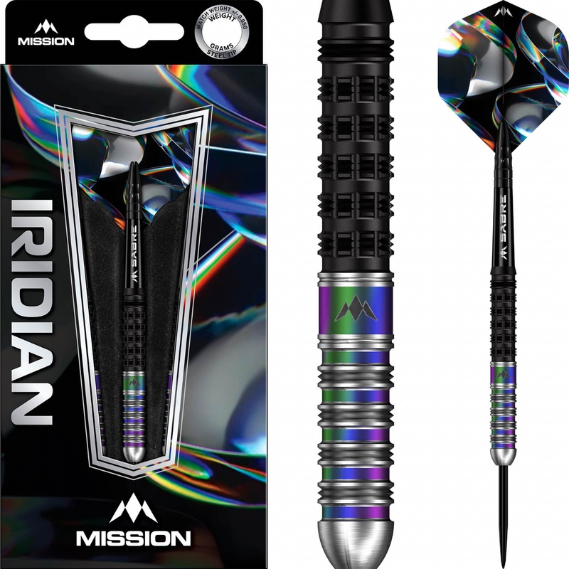 Mission – Iridian Darts – Steel Tip – 90% Tungsten – 22g 24g 22 grams