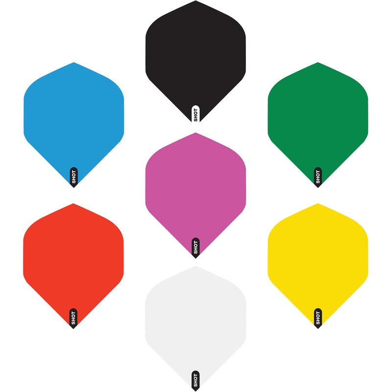 Mono Standard No2 Dart Flights by Shot Blue