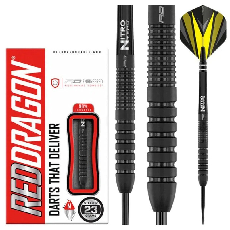 Red Dragon Phantom Style 2 90% Tungsten Steel Tip Darts 23 GRAM