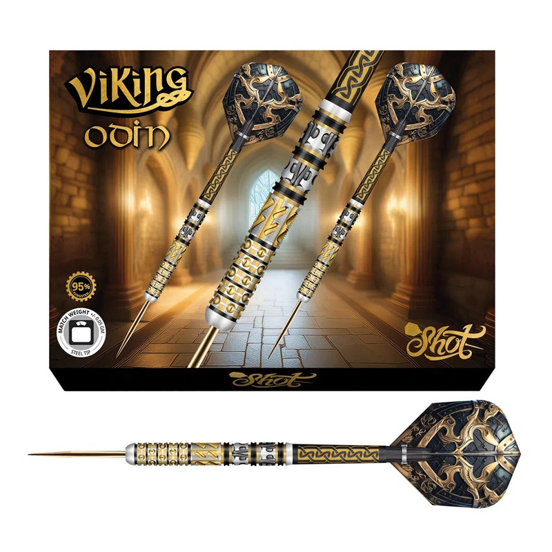 Shot Viking Odin 95% Tungsten Steel Tip Darts 23 GRAM