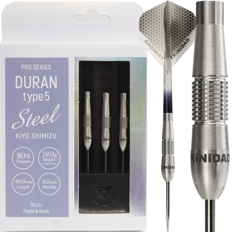 Trinidad Pro Darts – Steel Tip – 80% Tungsten – Duran 5 – 19g