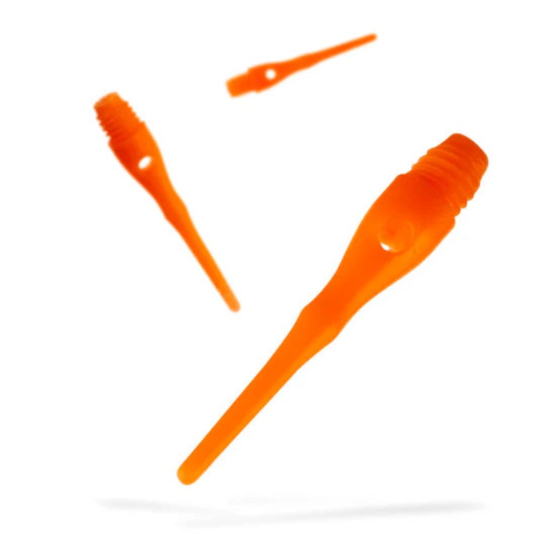 Viper Tufflex Tips III 2BA 100Ct Soft Dart Tips – Neon Orange