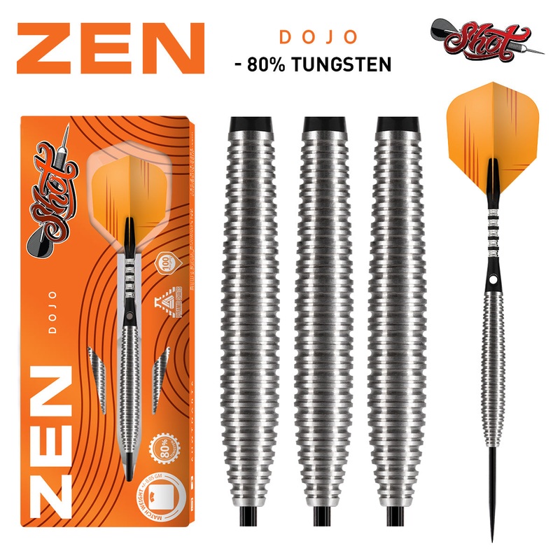 Zen Dojo 80% Tungsten Steel Tip Darts by Shot 21 Gram