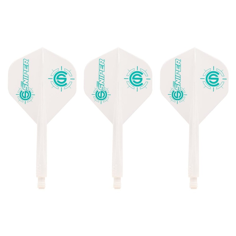 *Condor AXE Dart Flights – Standard – Connor Scutt – The Sniper – White Short